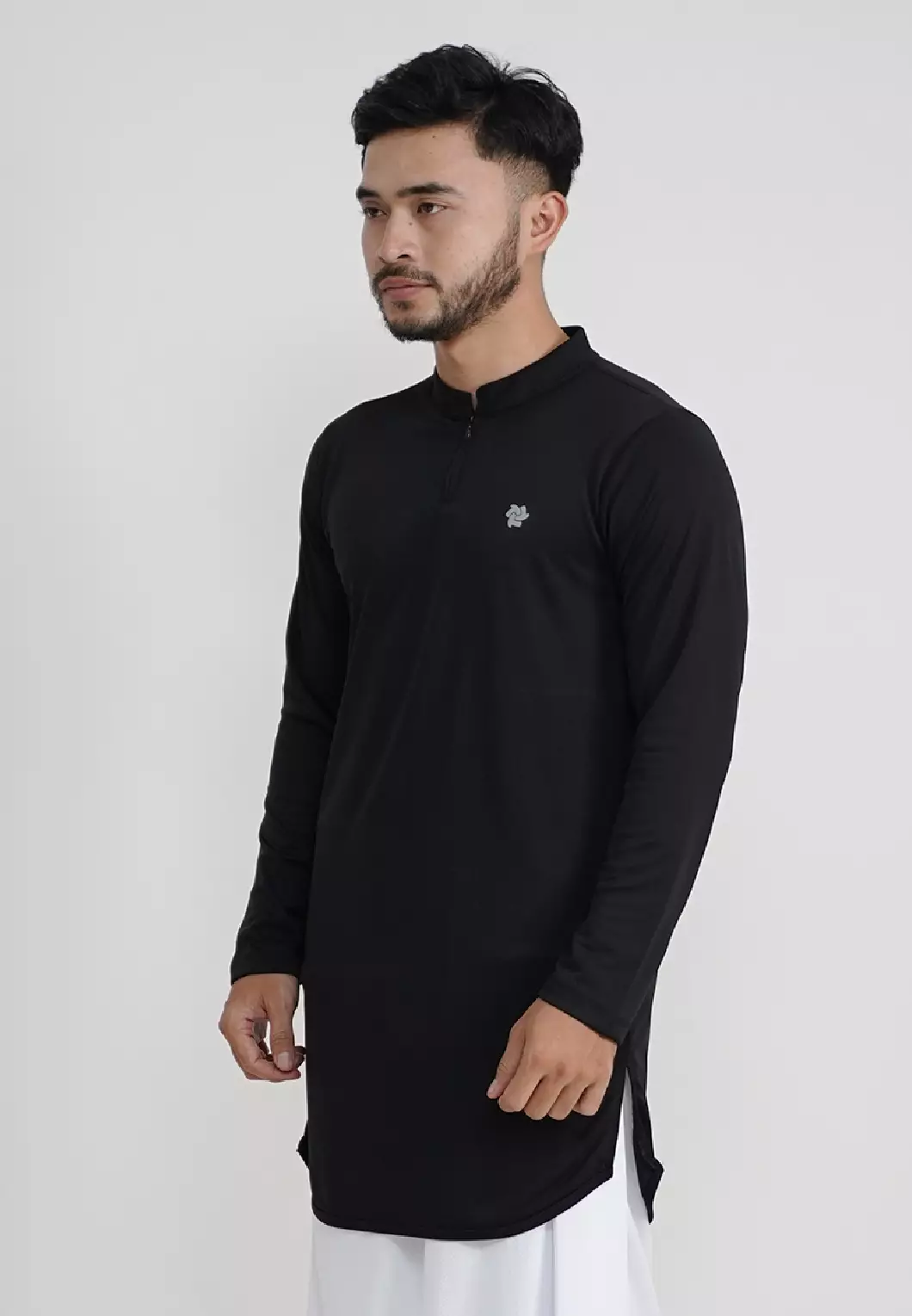 Tiento Nizam Baju Koko 3in1 Kurta Pria Dewasa Muslim Kerah Ciangi Casual Kerja Dry Fit Olahraga Ibadah Salat Lengan Panjang Ramadhan