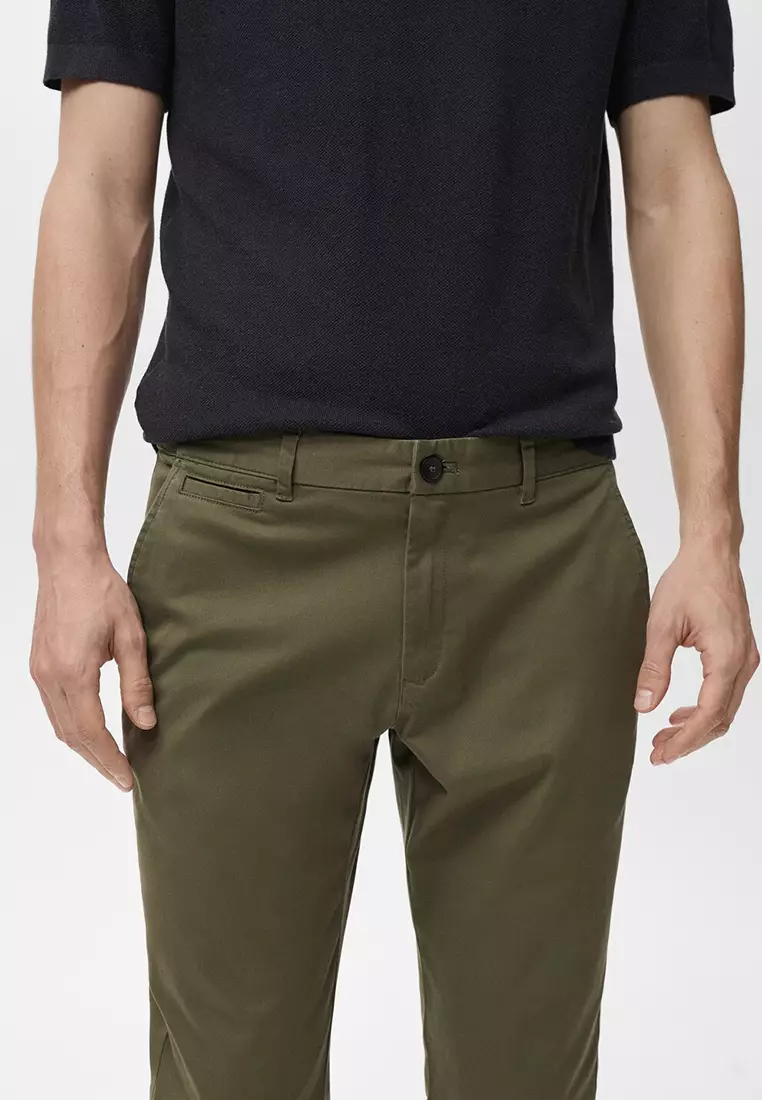 Prato Cropped Tapered Chino Trousers
