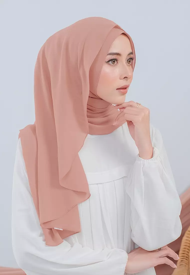 HIJAB INSTAN LUBNA - PEACH