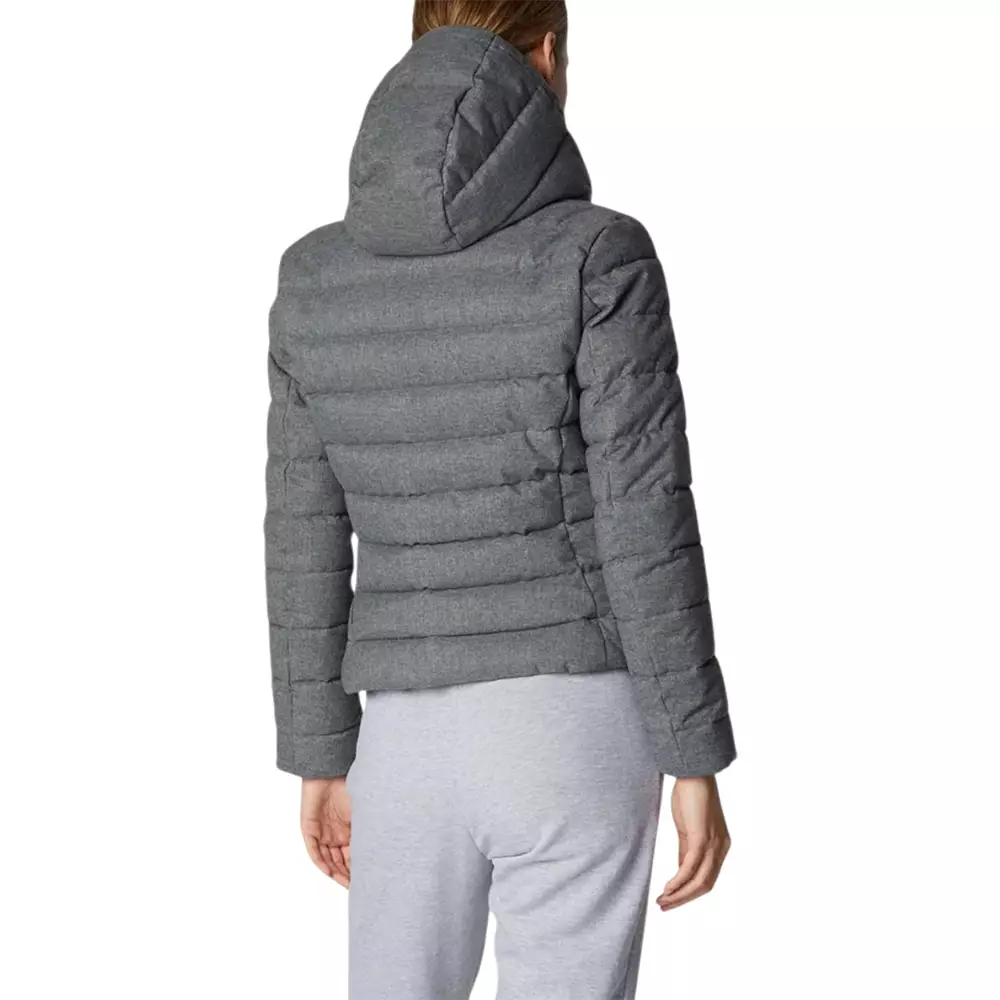 Nadia Hooded Jacket Mid Grey Melange