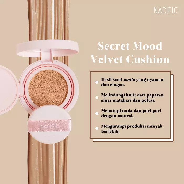 Nacific Secret Mood Velvet Cushion - 43N Sand