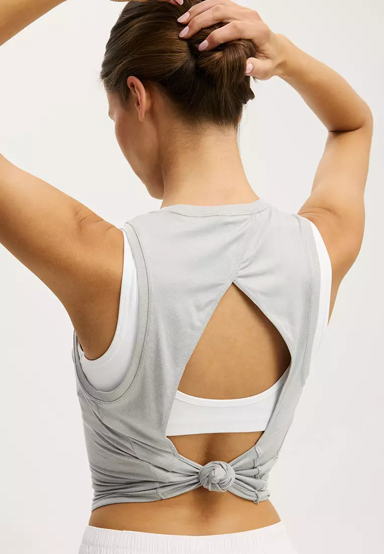 Active Open Back Muscle Tank Top