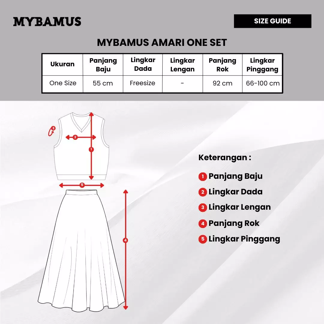 Amari One Set Vest Skirt - Soft Mahogany M19706 R39S4