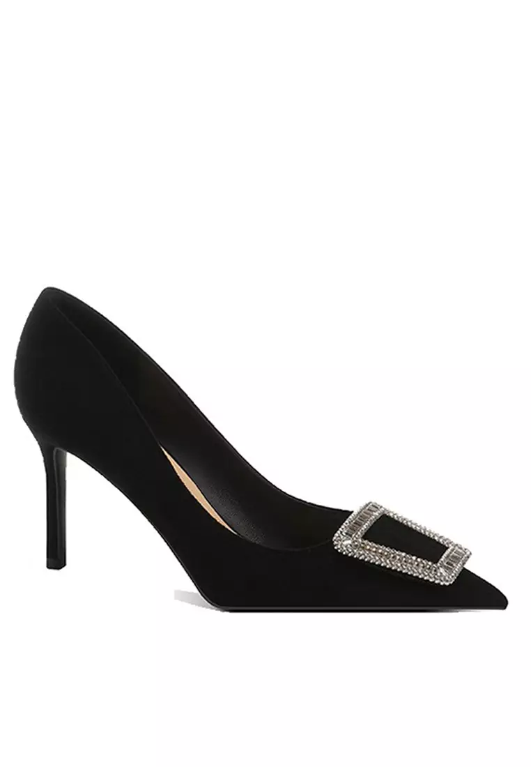 Discount on Twenty Eight Shoes  shoes - SKU: 8cm Rhinestone Buckle Suede Wedding Heels Px708-77-1
