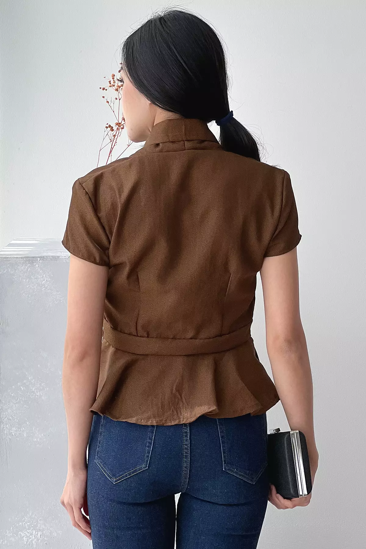 Kuncup Katun Cokelat Kebaya