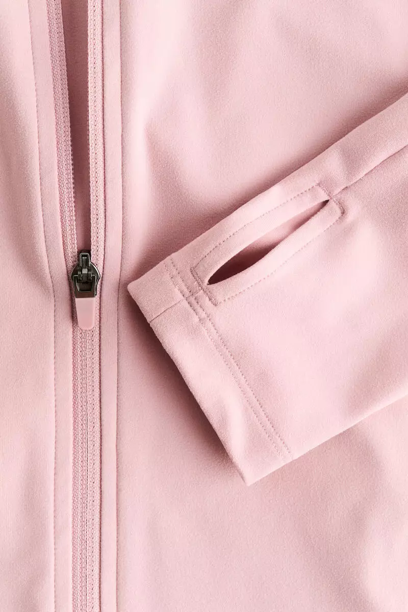 Zip-through sports jacket with SoftMove™