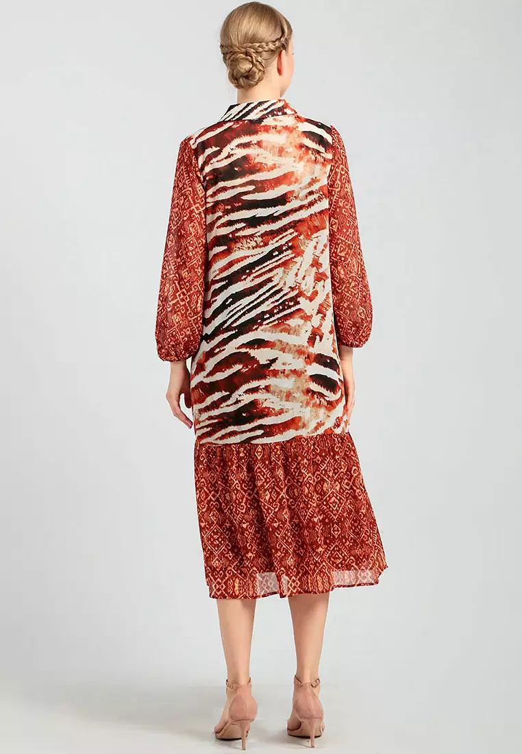 Chanira La Parezza Julia Dress-Rust Multi
