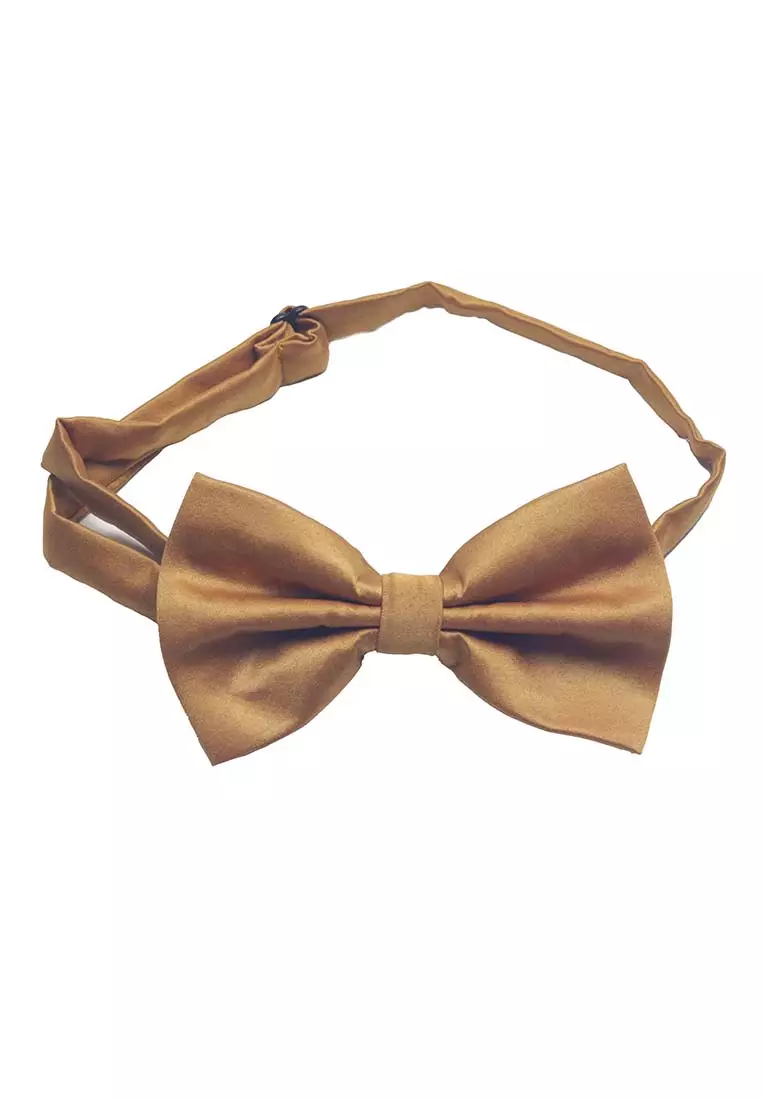 Houseofcuff Dasi Kupu Bowtie Pocket Square Saputangan Emas A14