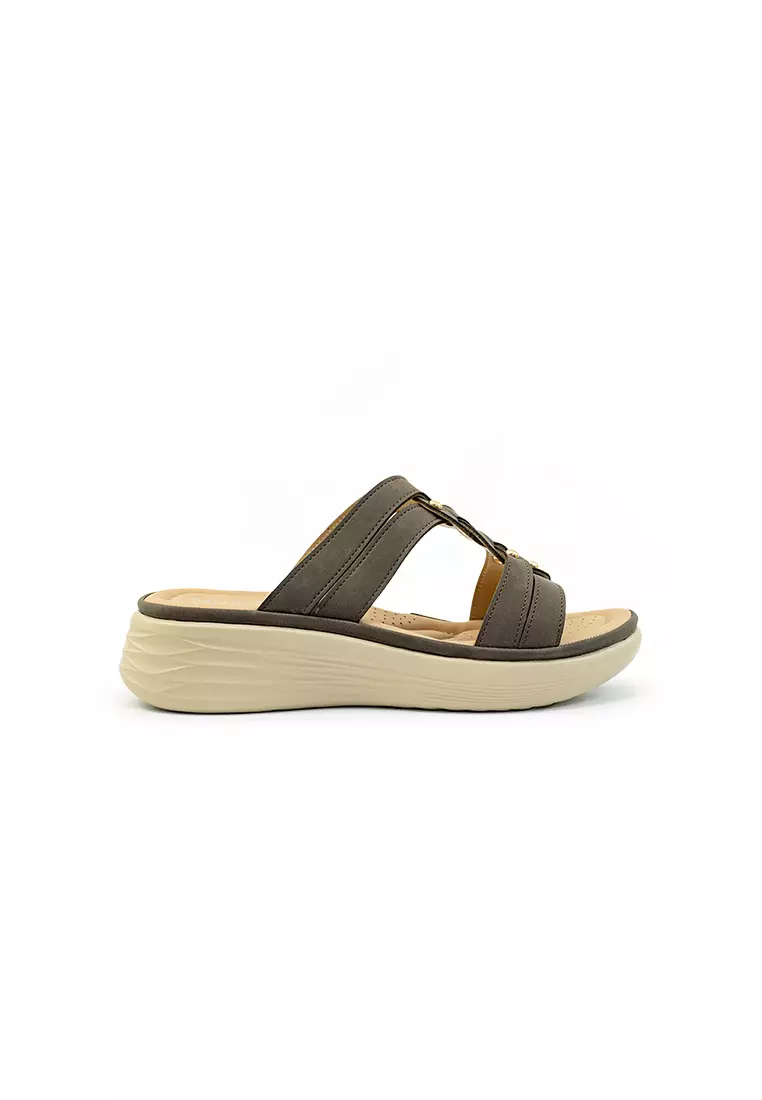Mario D' boro Runway Women's Wedge Sandals LY 29105 - VDark Brown C86