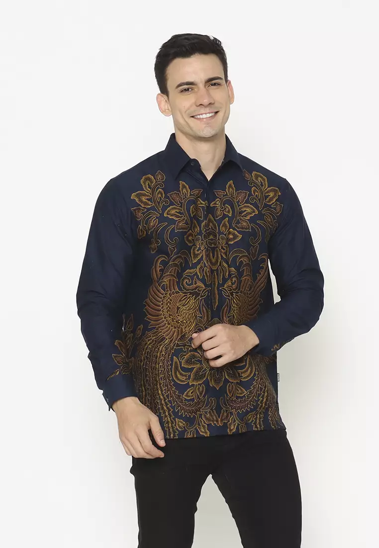 Hadinata Batik Pria Kemeja Panjang Furing Nikko Nikita