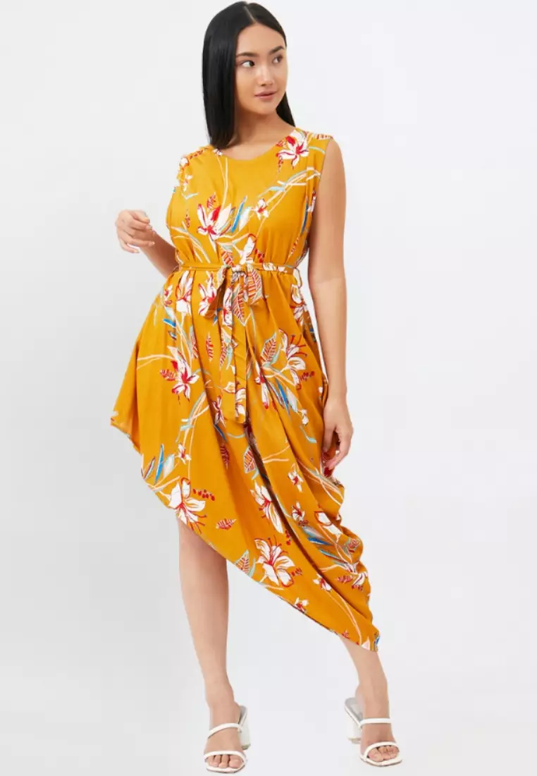 Basic Dress Rumah Milka Rayon Kuning