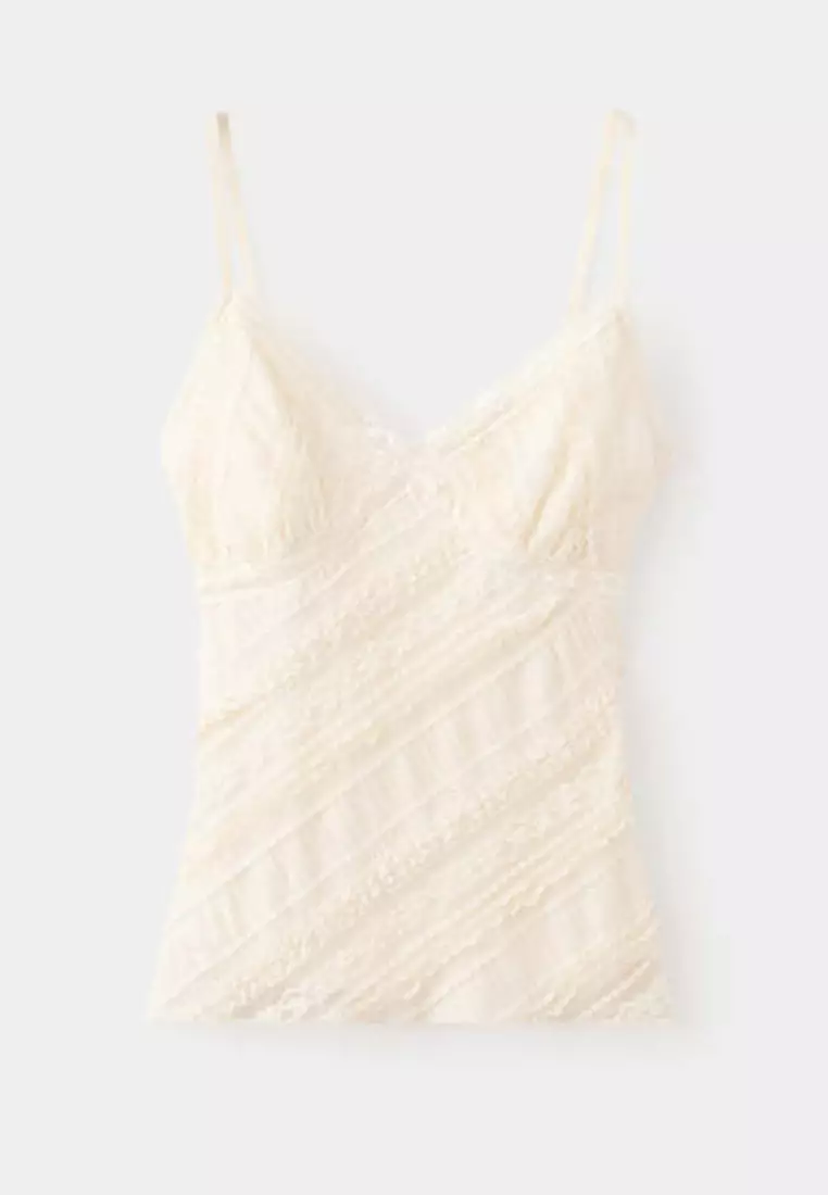 V-Neck Lace Top