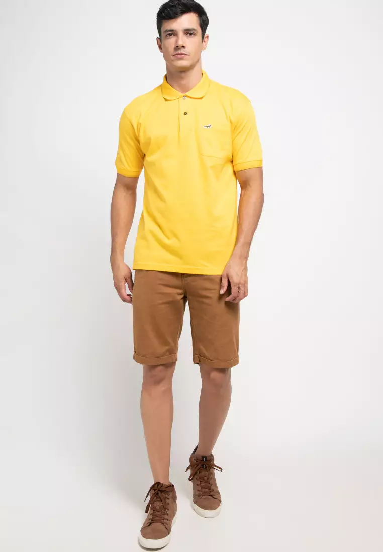 Crocodile COLE Pineapple - Kaos Kerah Pria Men Polo - Relax Fit - Katun