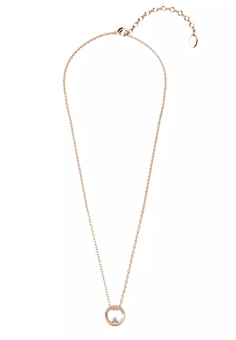 Clarine Pendant RG - Kalung Crystal by Her Jewellery