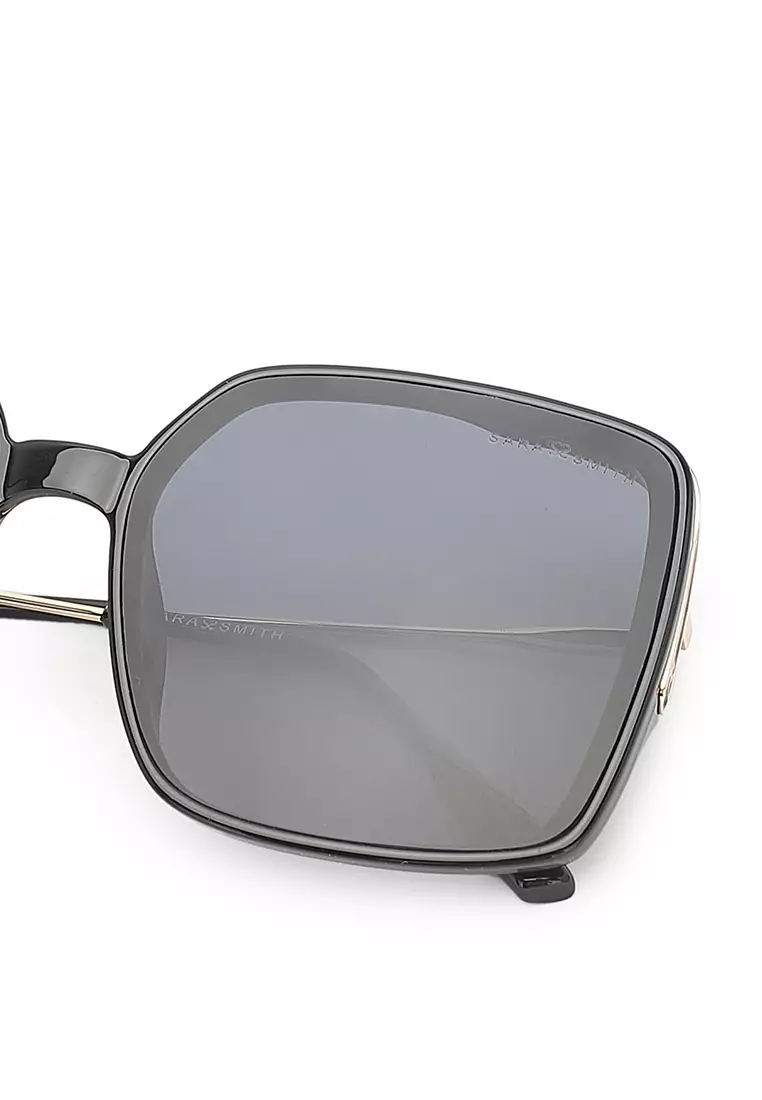 Unisex Fashion Sunglasses - Glossy Black / Grey