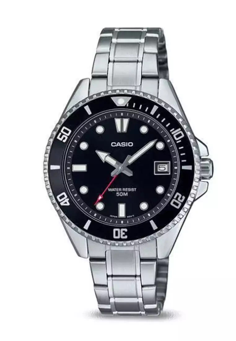 CASIO MDV-10D-1A1VDF SILVER BLACK