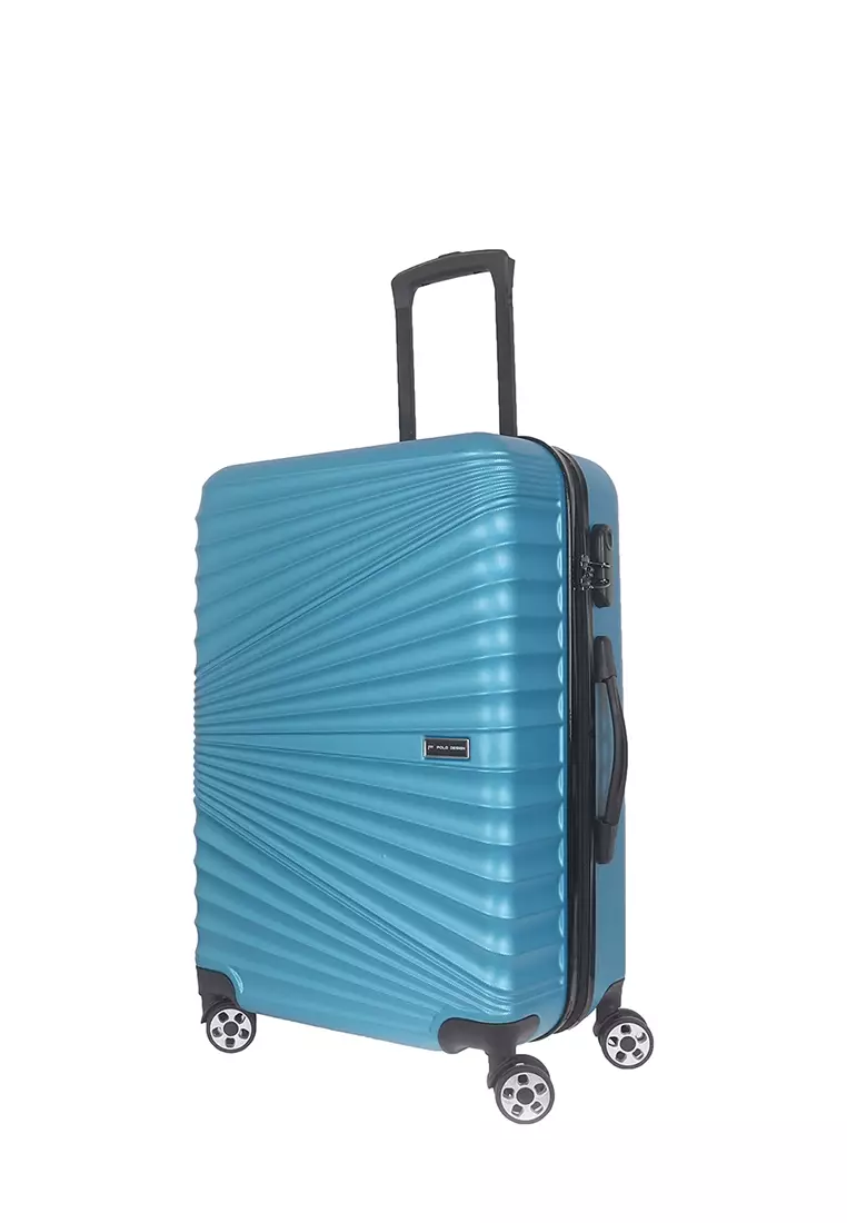 Koper - Trolley Case Polo Design 16501-08  24 inch Light Blue