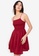 ZALORA BASICS red Cami Smocked Mini Dress B4CD6AA203E0C5GS_1