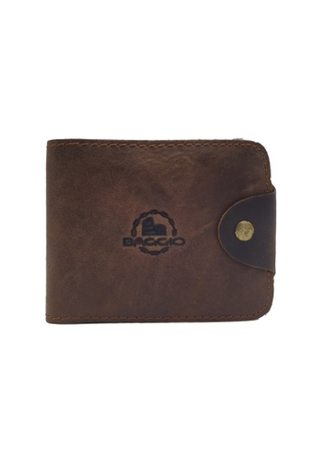 BAGGIO brown Baggio Genuine Leather Bifold Wallet AA7DBAC6DCC061GS_1