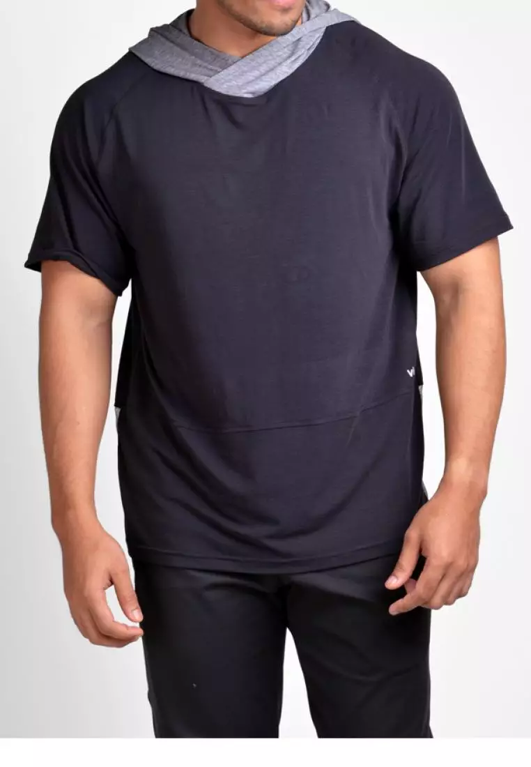 ViQ Men Short Sleeve Hoodie