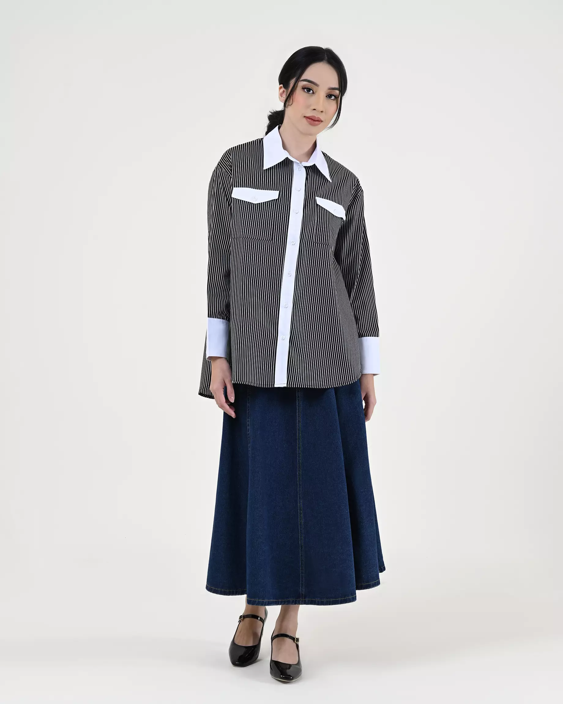 Geulis.id ALAYA SHIRT - Black