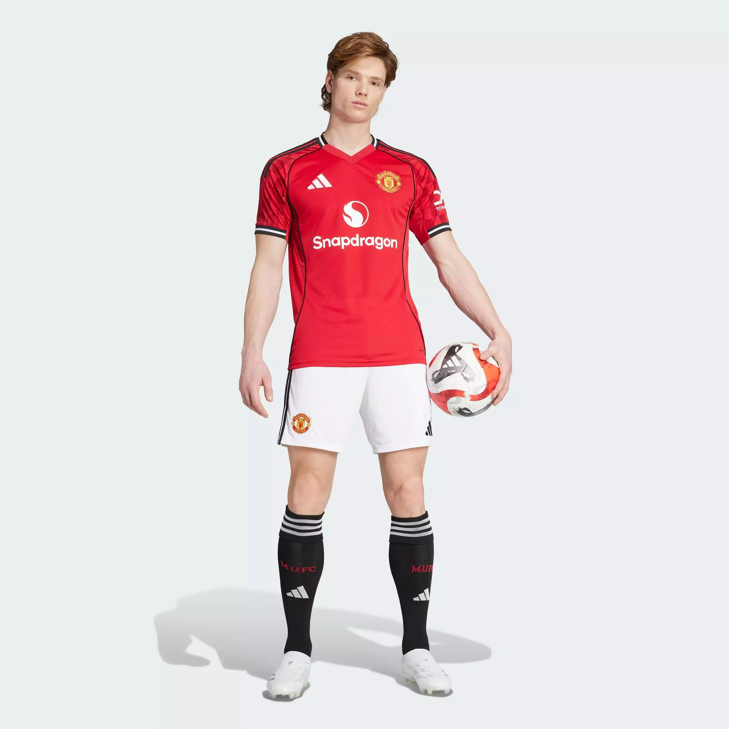 Football Manchester United 25/26 Home Shorts Men White JI7430