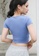 Sunnydaysweety blue High Waist Short Sleeves Quick-Drying Yoga Sports Top A21031705BL B58EBAA061135CGS_2