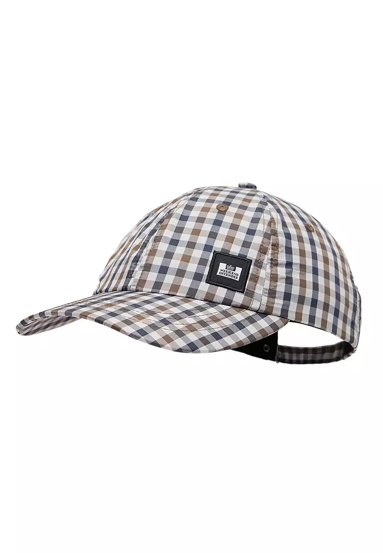 Mens Mid House Check Clay Check Baseball Cap