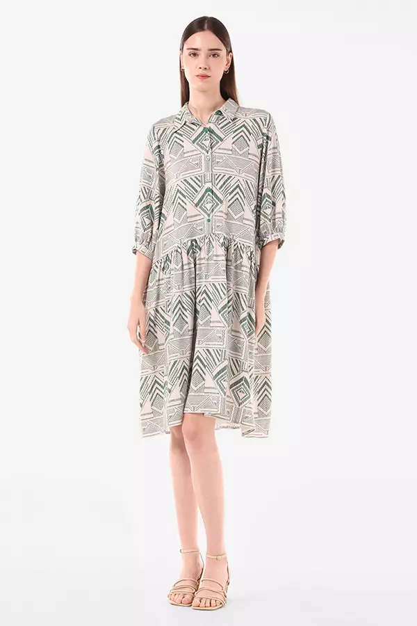 Minimal Moxy Dress Green Warna Green