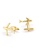 Kings Collection gold Airplane Gold Men Cufflinks (UPKC10054a) EBEC1AC20EAD53GS_3