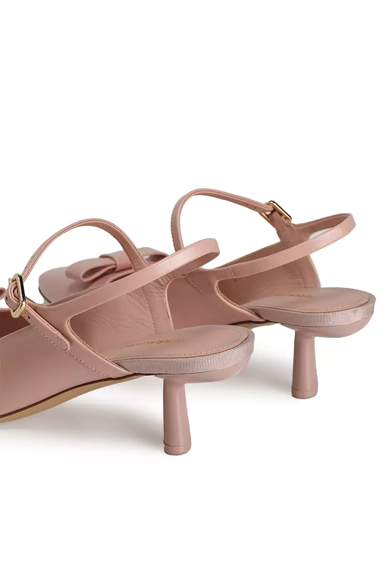 Ophelia Drop Bow Slingback Pumps (ct)