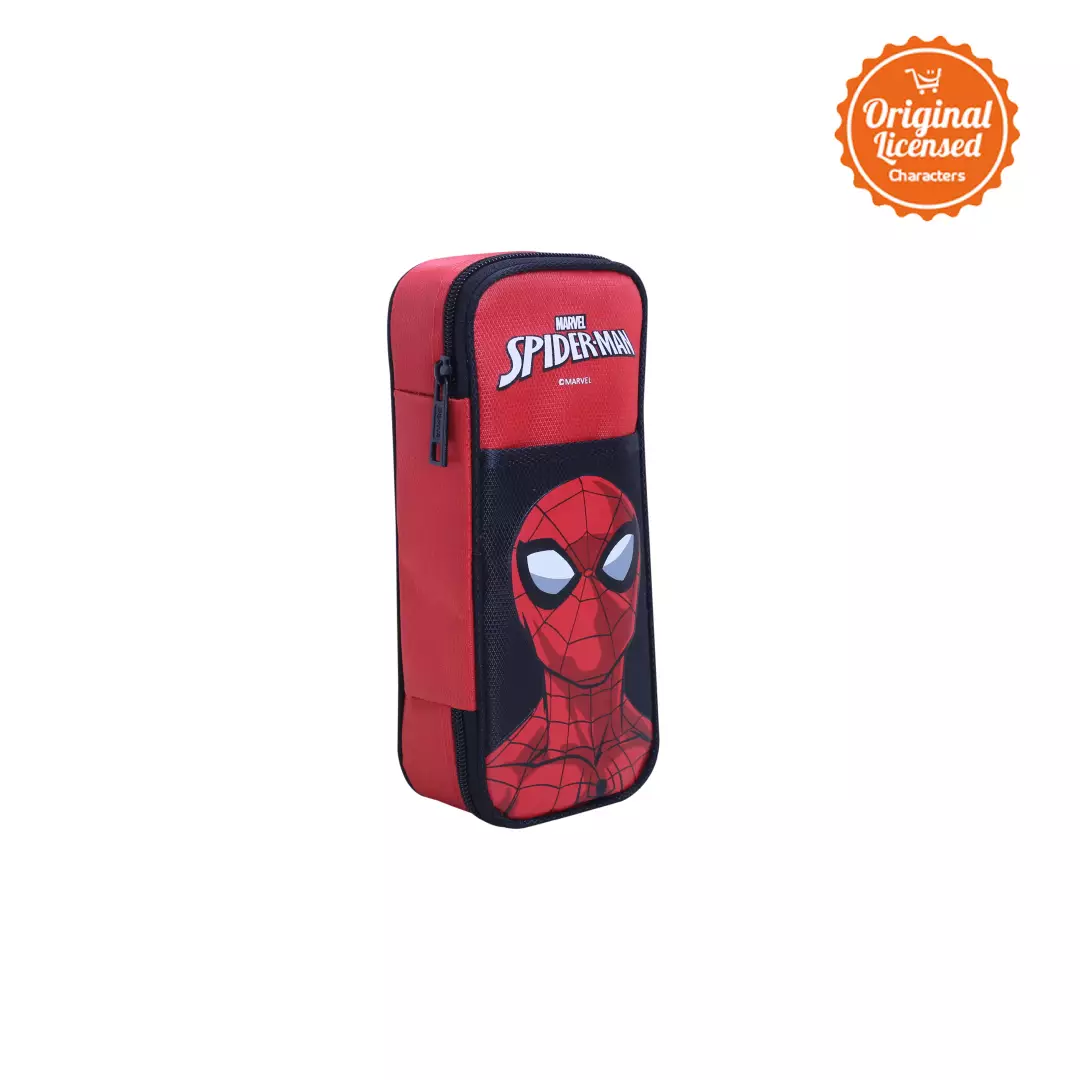 Tempat Pensil Spiderman Original – Pencil Case Spiderman Merah 22x9 cm | Kotak Pensil Anak Marvel