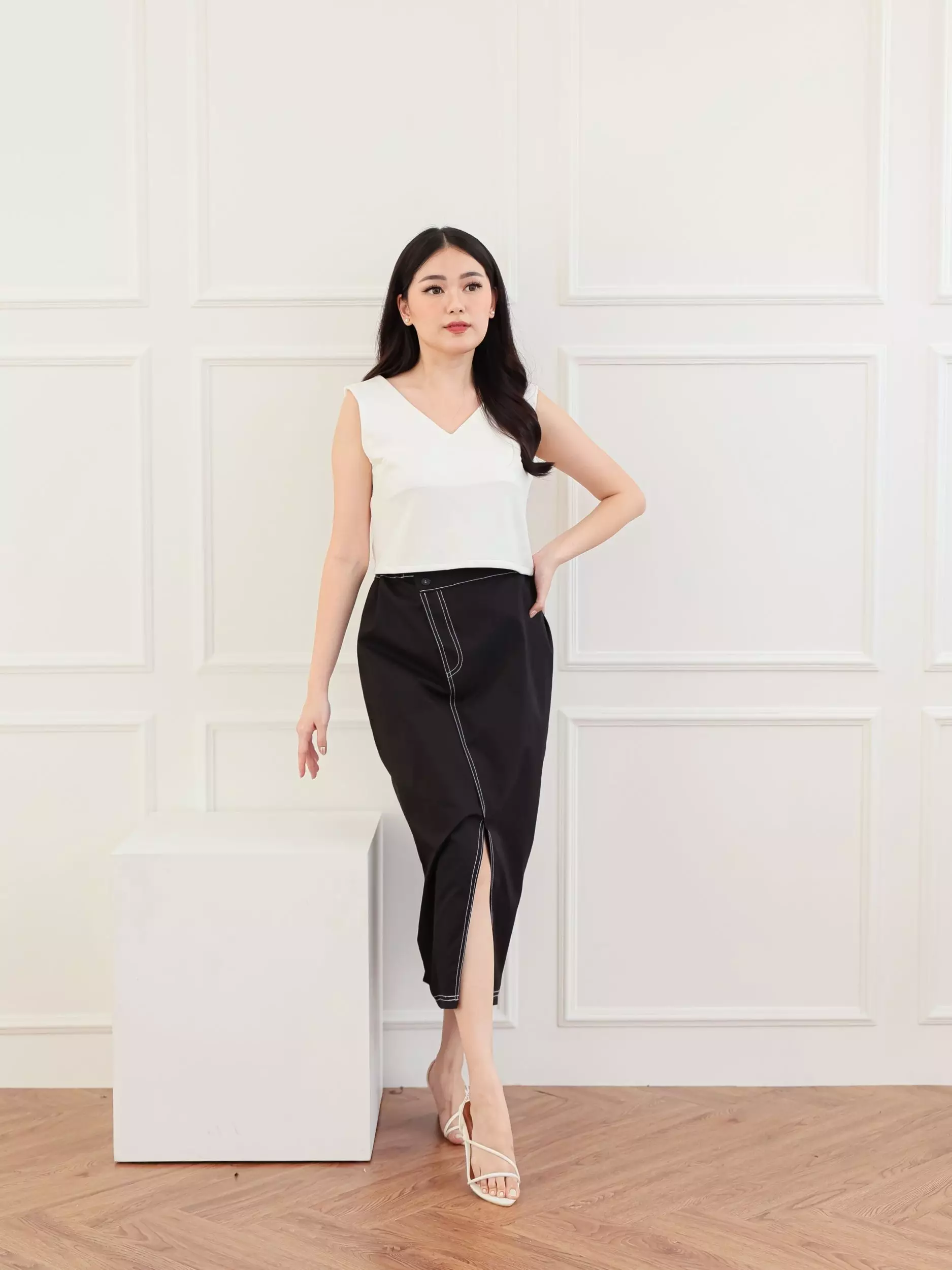 xtramiles Ladies plus size skort jemima skirt black black