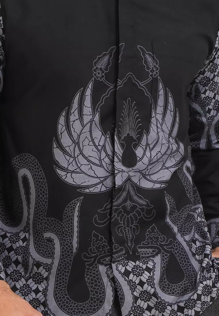 Tohpati Kemeja Batik Exclusive Premium Pria Casual Modern Lengan Panjang