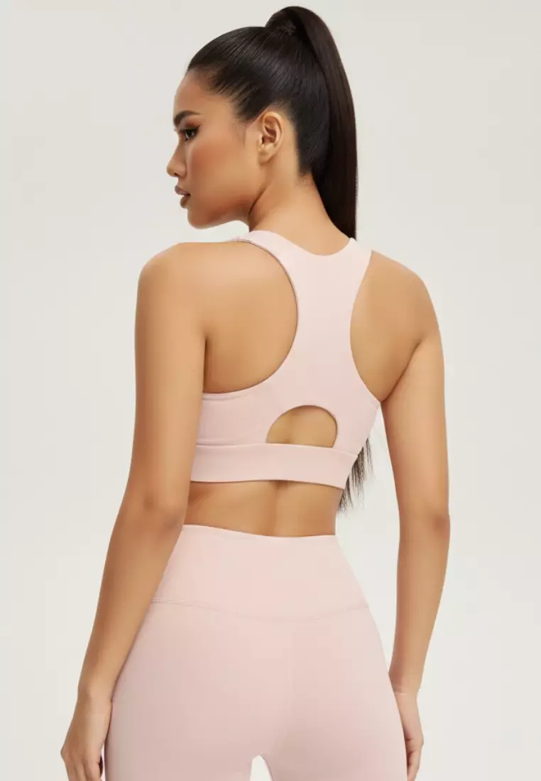 Aries High-Support Zip Sports Bra – Seamless Nylon Spandex Breathable & Quick Dry