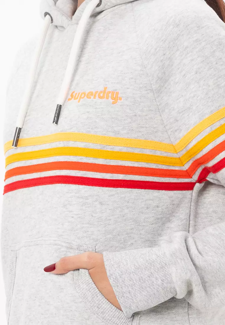 Rainbow Stripe Logo Hoodie