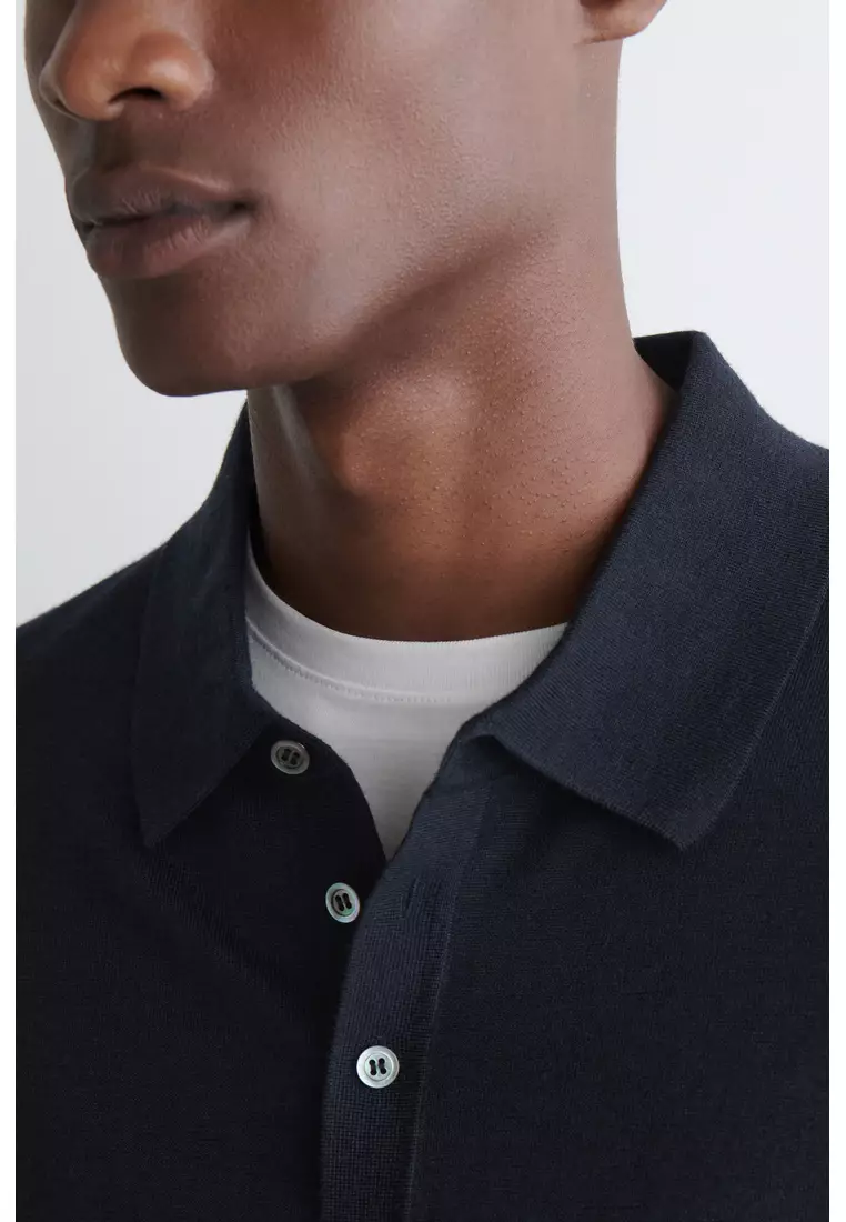 SLIM MERINO WOOL POLO SHIRT