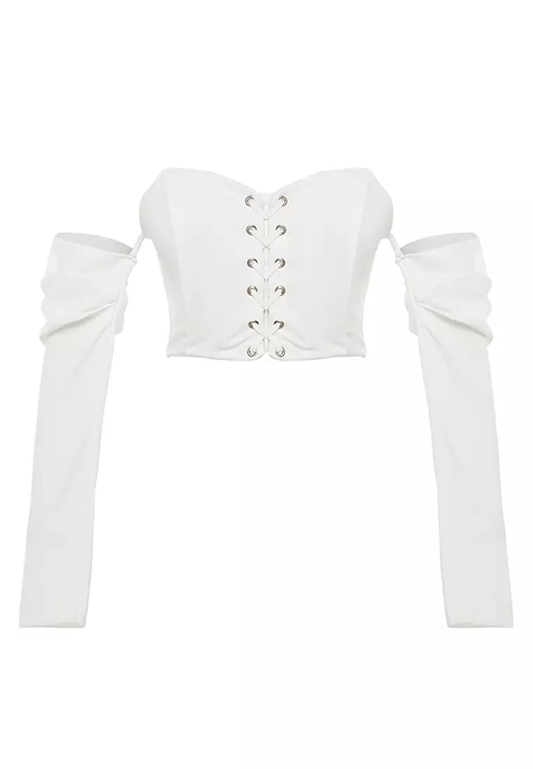 Buy Trendyol Crop Corset Top Online | ZALORA Malaysia