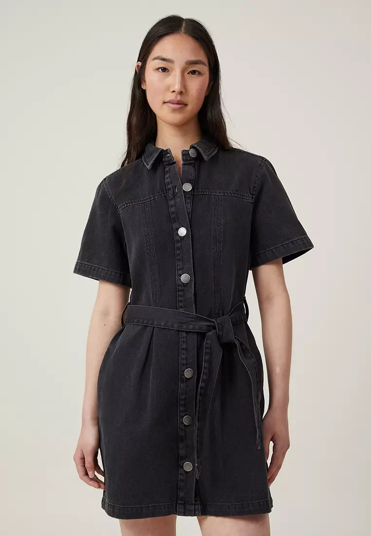 denim flutter sleeve mini dress Whipstitch Trim – C'est Chic! womensale Women's Tencel Denim-Look Sleeveless BWD0R06284 care instructions Yard:5 Yard