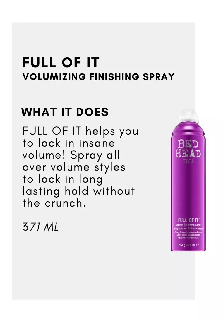 Buy Tigi Bed Head Full Of It Volume Finishing Spray Online