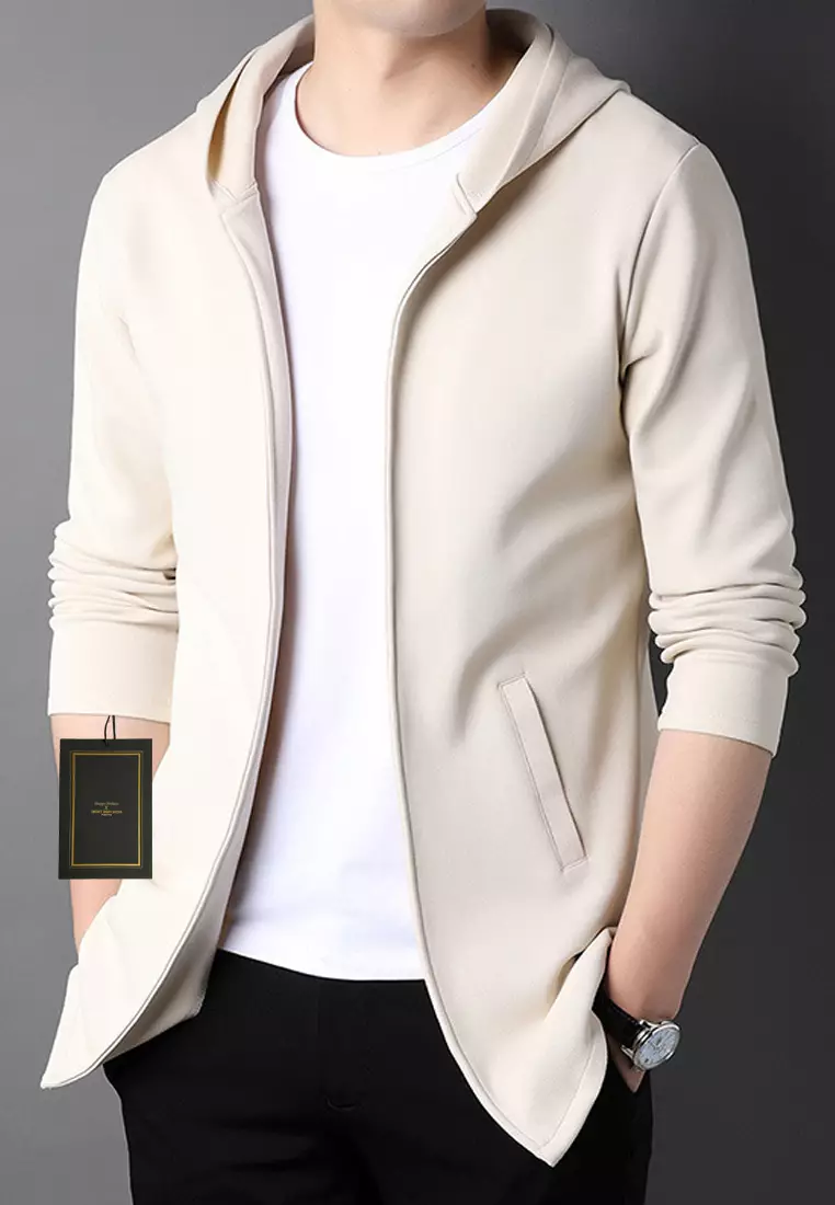 修身開衫連帽外套 TX7665