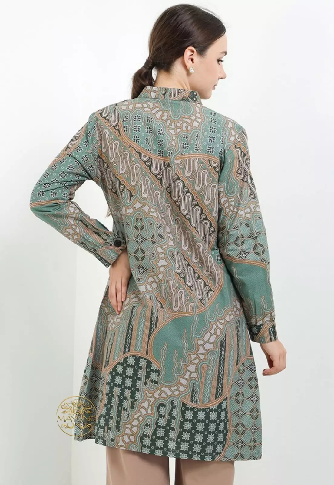 Tunik Batik Vlorin Sage Premium NLN
