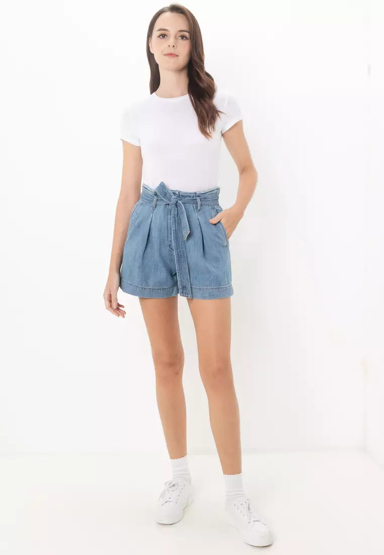 Jenna 高腰牛仔短褲