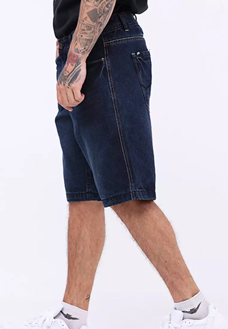 Non stretch denim shorts online