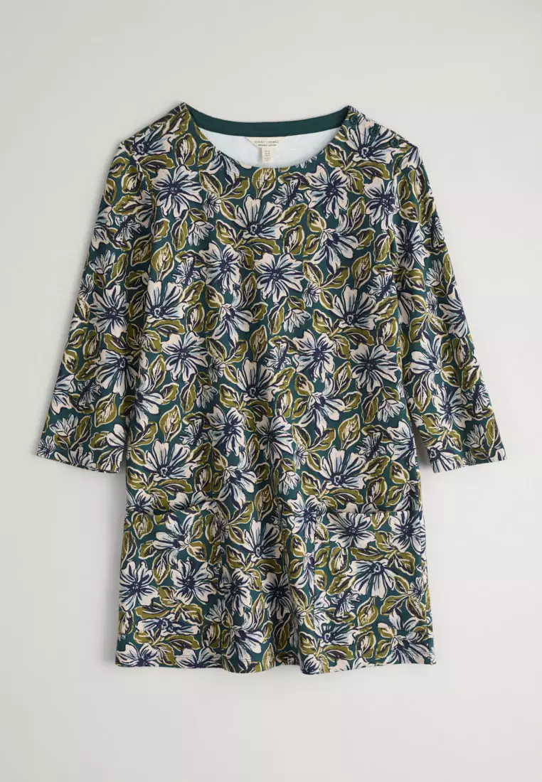 Seasalt Cornwall Teal Tall Waves Tunic