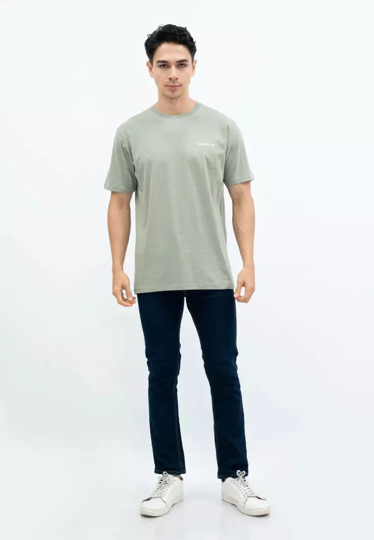 Houseofcuff T-shirt Kaos Motif Garuda Pendek Sage Green Size S-4XL