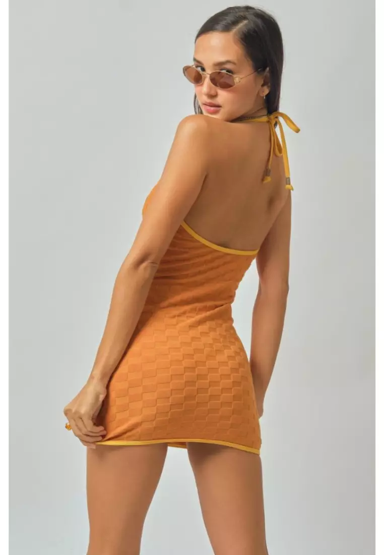 Christy Dress / Toffee Jacquard