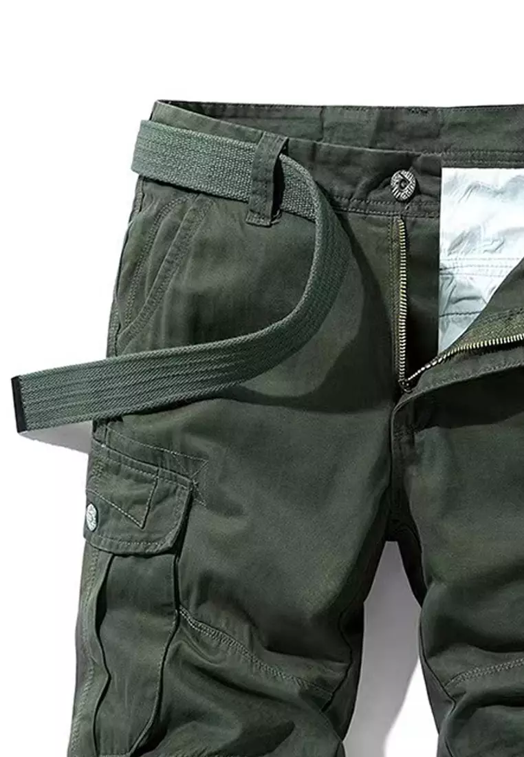 Multi Pockets Cotton Casual Shorts GJL27053