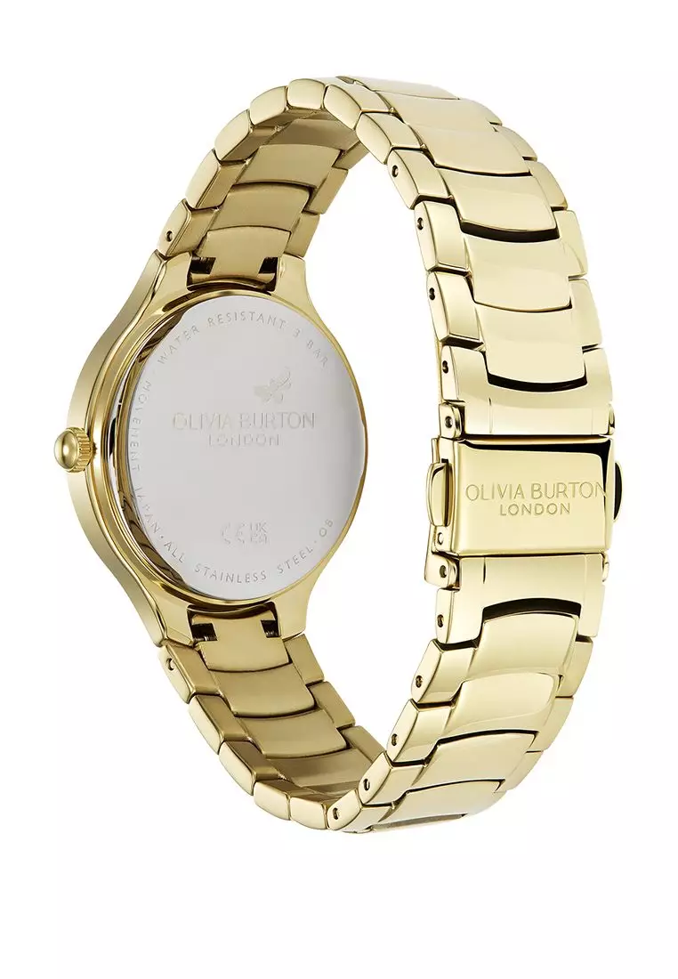 Olivia Burton Lea 34mm Lea Forest Green & Gold Bracelet Watch - 24000209