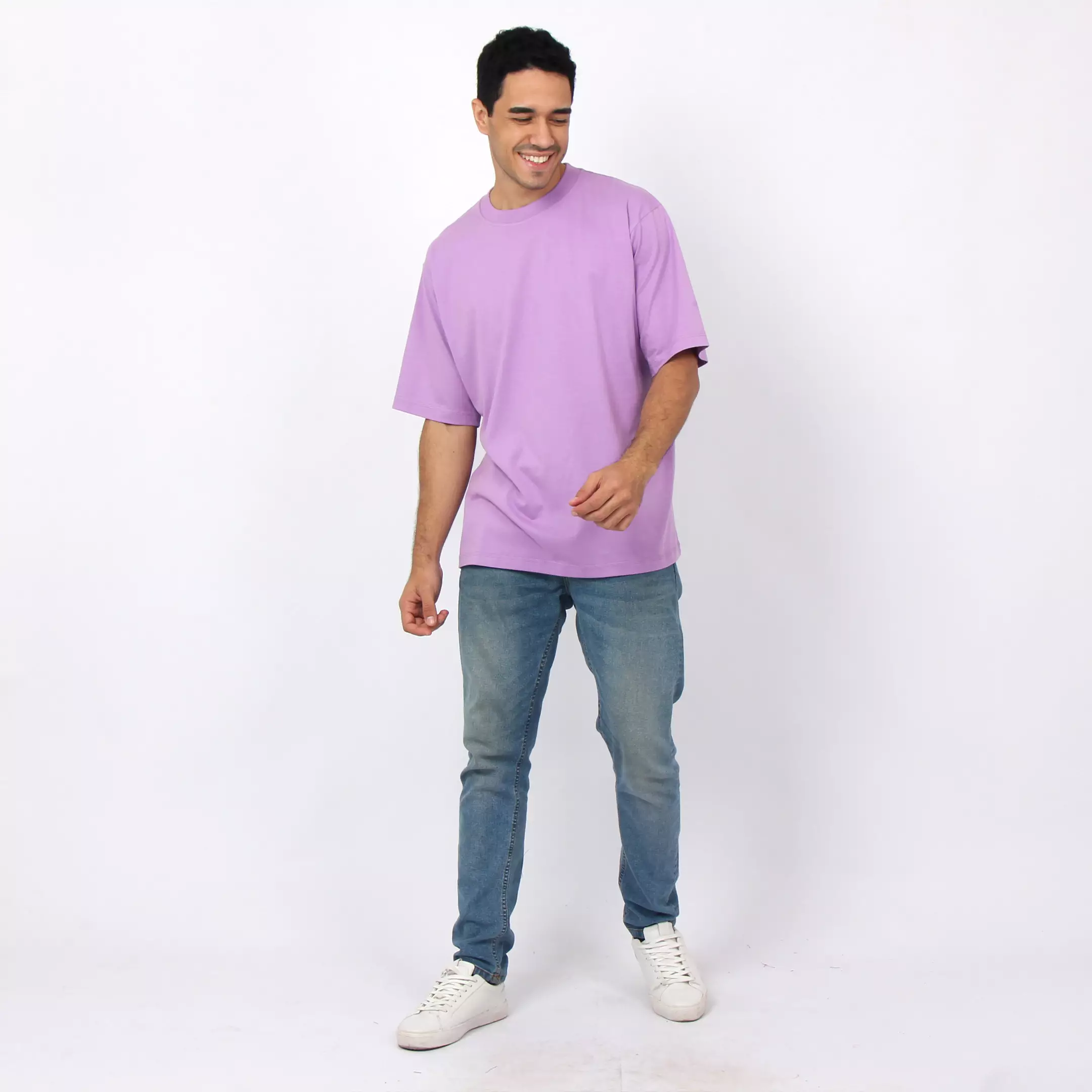 Simple Perfect Kaos Polos Oversize Cotton Lengan Pendek | Kaos Unisex Kaos Oversize Pria Basic Thistle